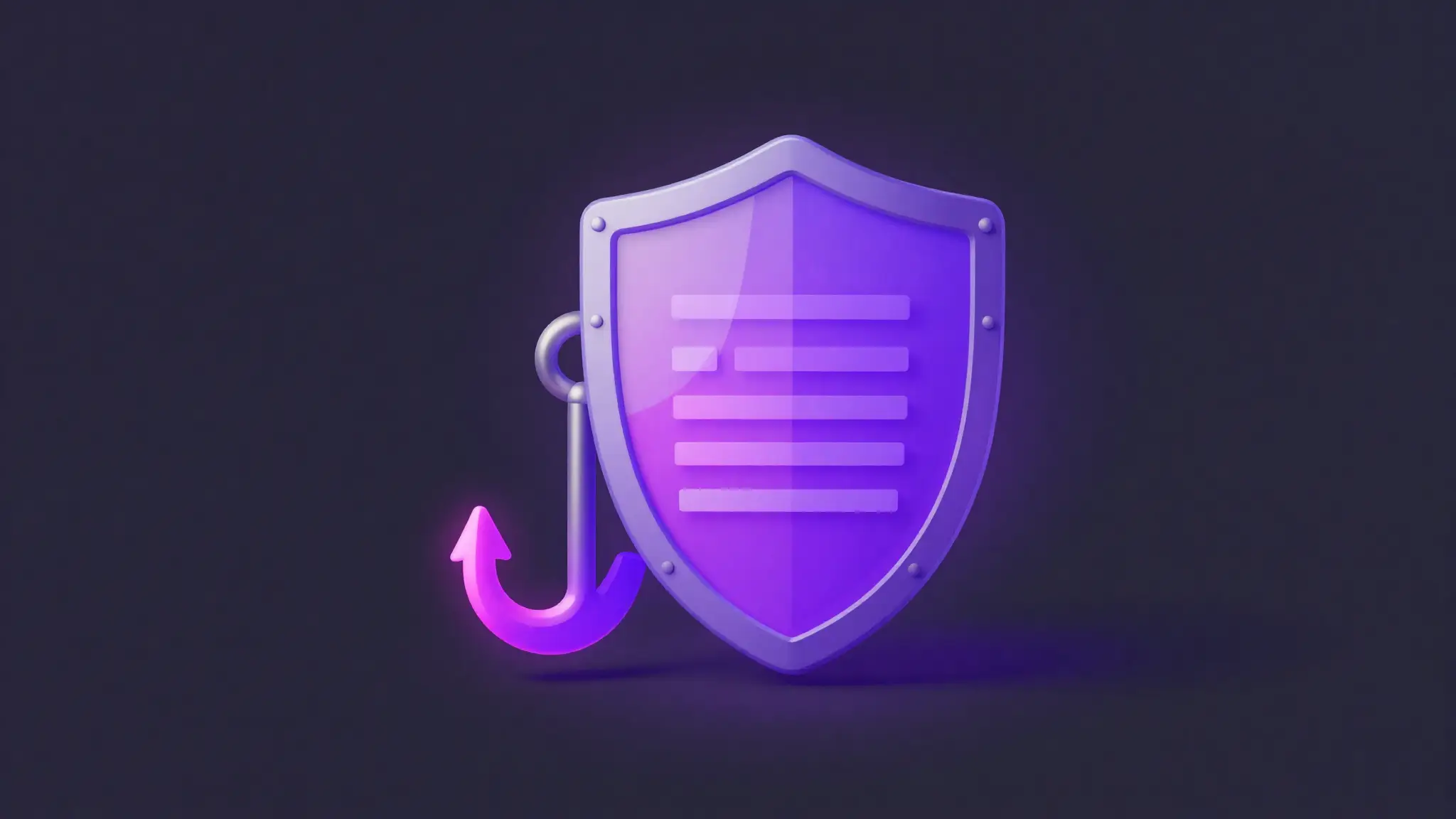 Escudo desviando una amenaza, protección de cuenta contra hackeos